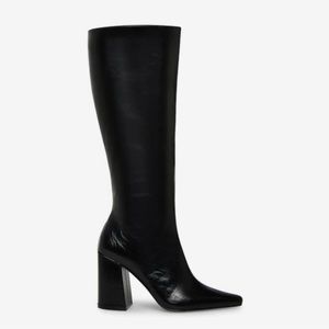 Steve Madden Zelda Black Leather Boot